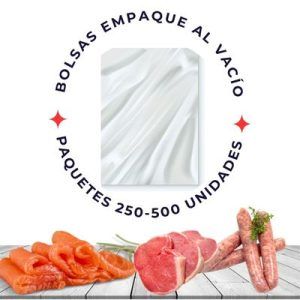 Bolsas para vacío de 250-500 unidades, empaquetado eficiente y seguro para alimentos.