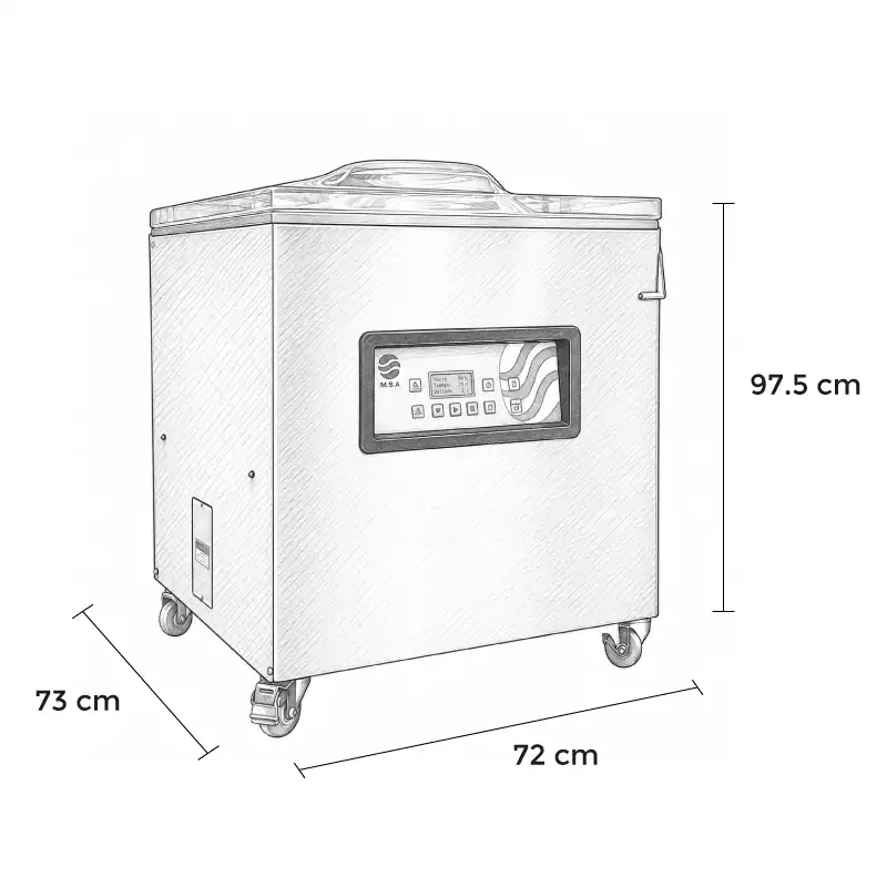 Empacadora al vacío MSA 600P Línea Evo