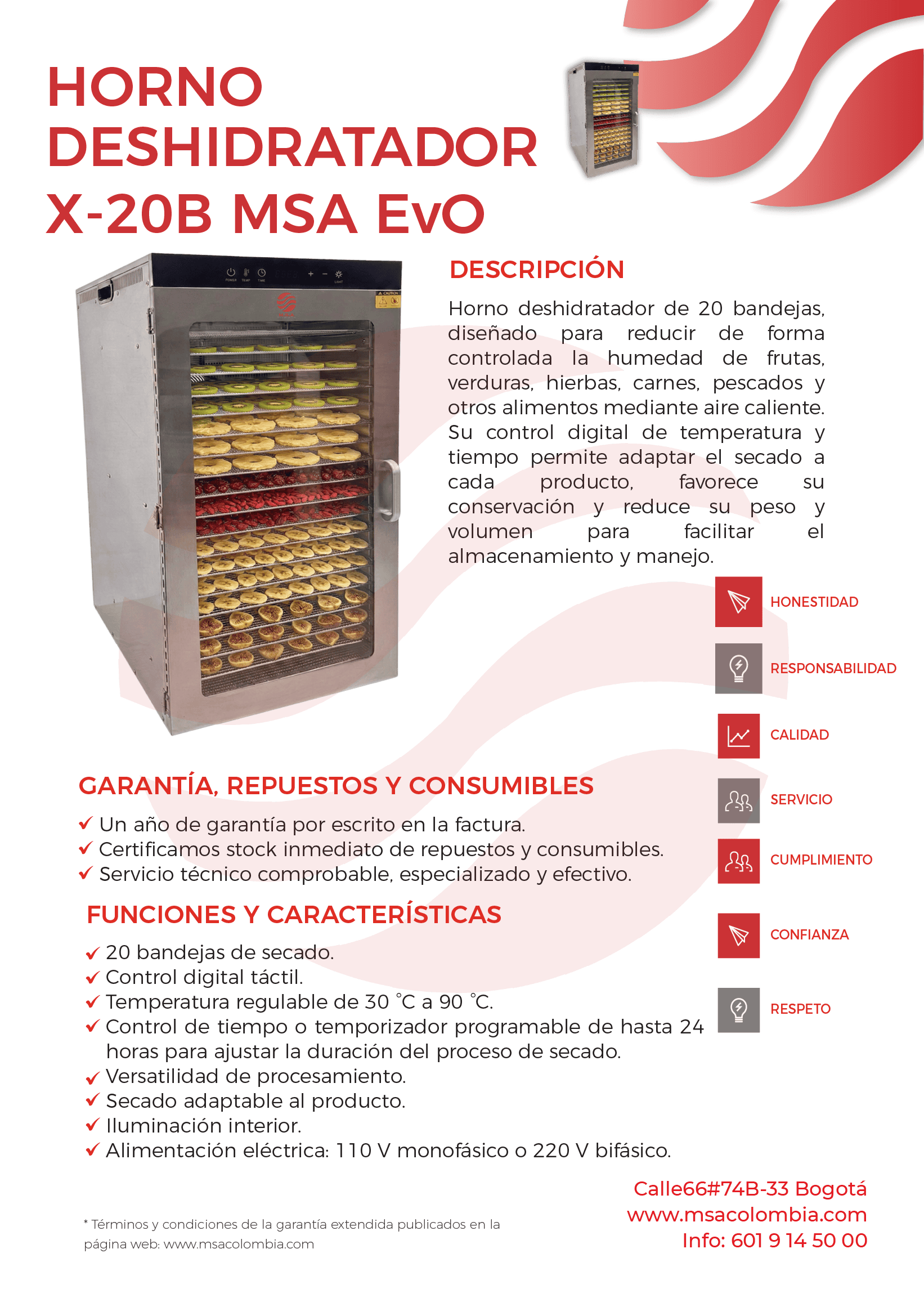 Horno deshidratador X-20B Evo - Imagen 4